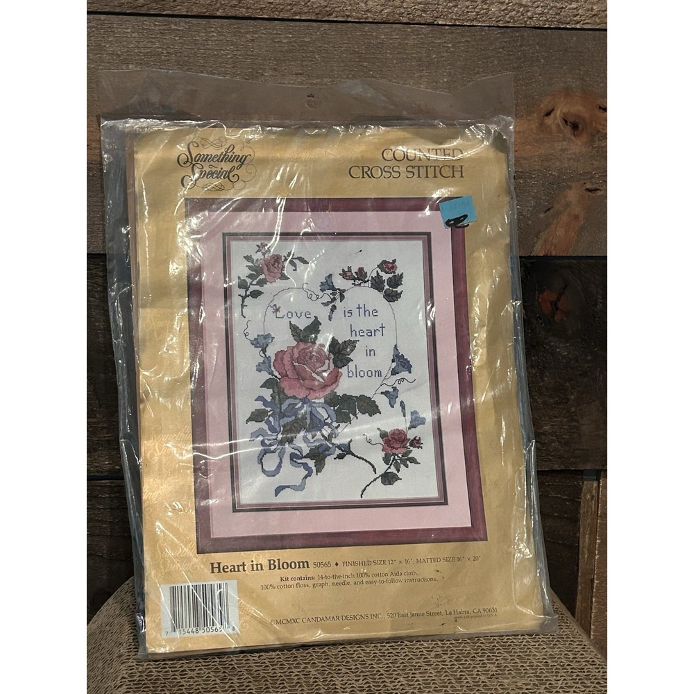 Candamar Designs Heart In Bloom  Counted Cross Stitch‎ Kit 50565 Sealed